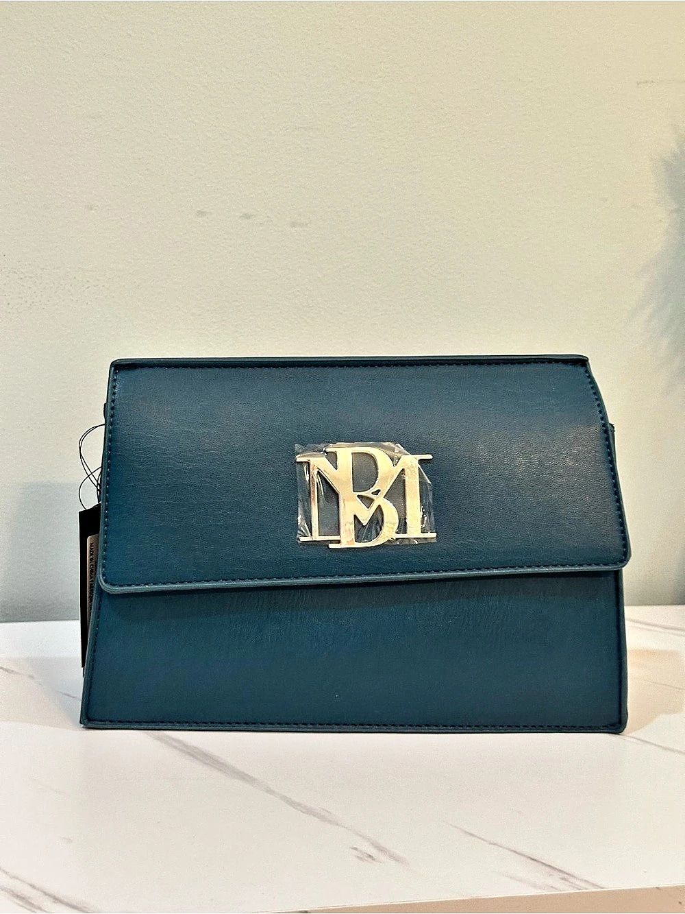 Badgley Mischka Crossbody with Big BM Vegan Leather Crossbody in Green NWT